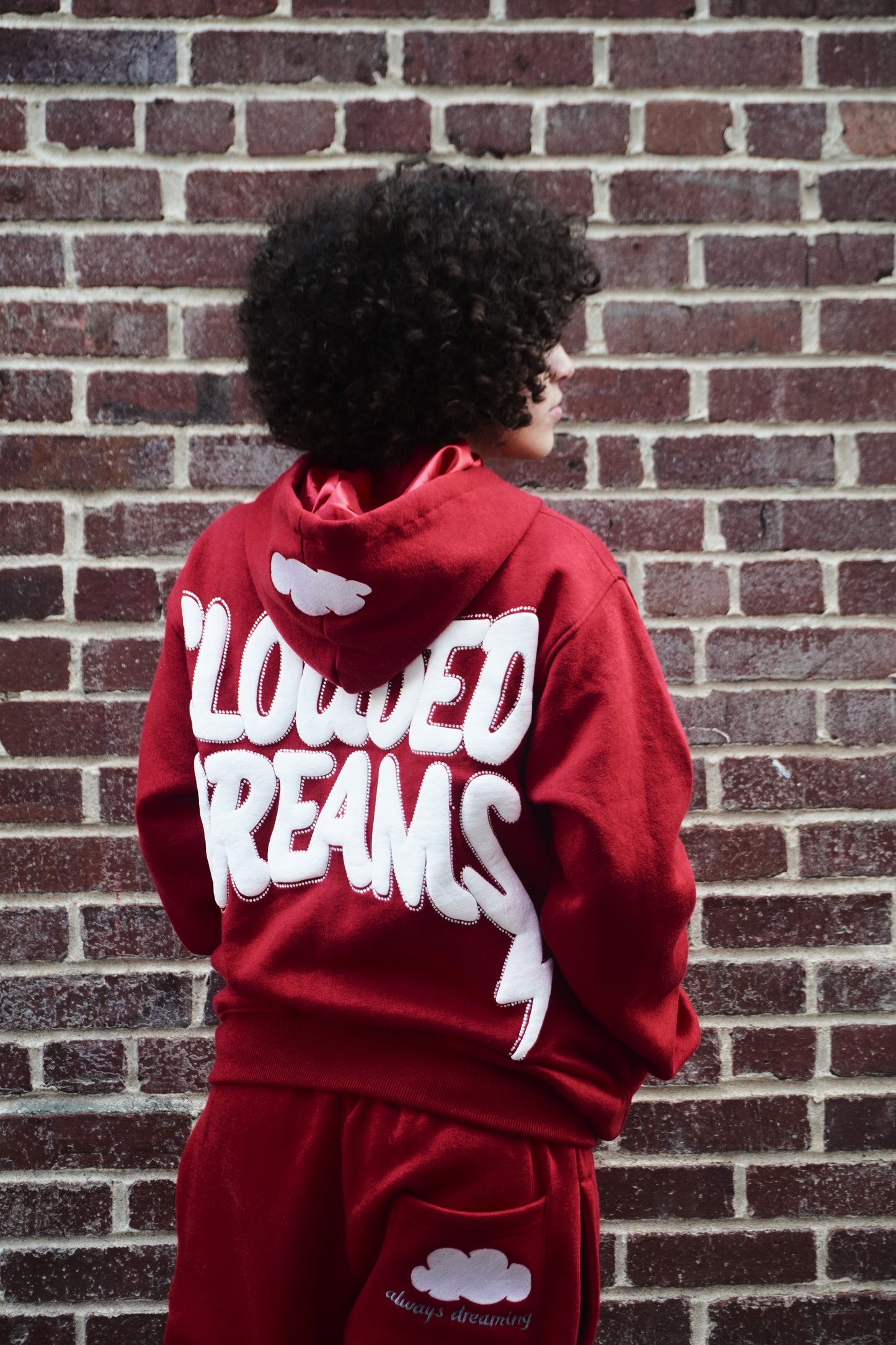 RED "ALWAYS DREAM”" SWEAT SUIT