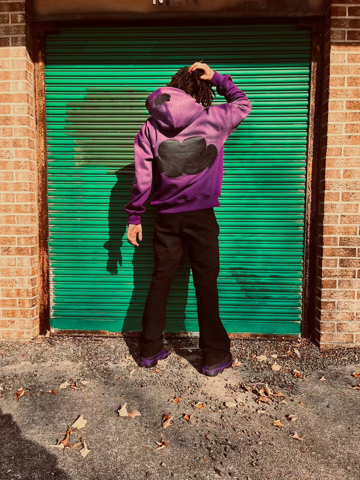 PURPLE/BLACK "ESSENTIALS" HOODIE