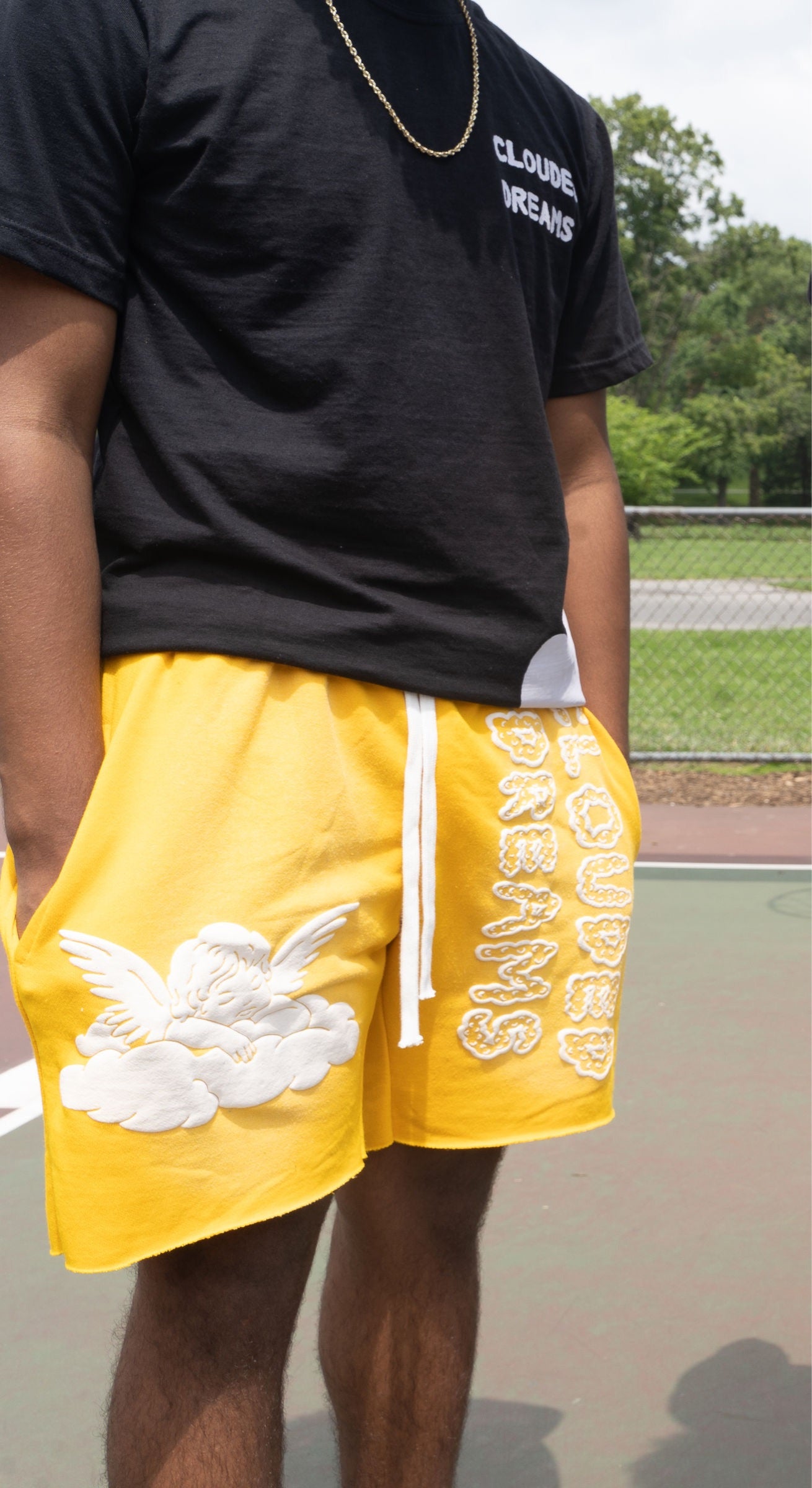 YELLOW "angelic shorts"